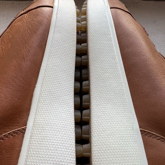 ZeroTie Backswing Blucher FG WR Brown Leather Golf Shoe Men 8.5 Hands Free - Picture 10 of 16